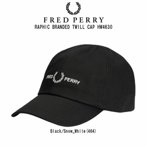 FRED PERRY(フレッドペリー)キャップ 帽子 小物 グラフィック ブランデッド ツイル CAP HW4630