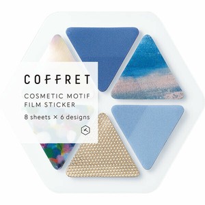 COFFRET TRIANGLE type COSMETIC MOTIF FILM STICKER