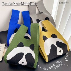 Tote Bag Knitted Mini-tote Panda
