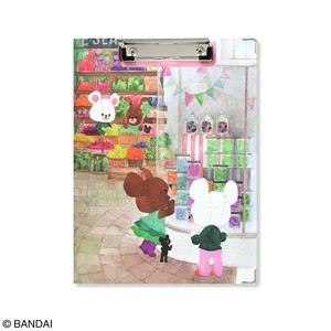 クリップボード+(ホワイトボート付き) くまのがっこう Jackie　and David ピンク ST-ZKU0024