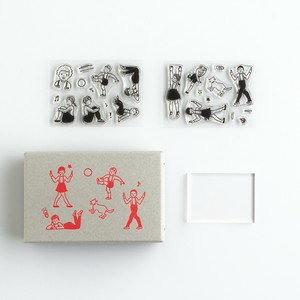 印章 套装 JIZAI 透明印章 儿童