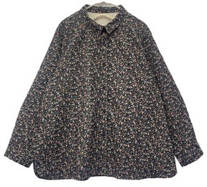 Button Shirt/Blouse Tunic Floral Pattern