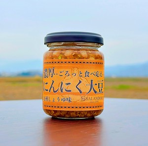 濃厚にんにく大豆_九州しょうゆ味_110g[ご飯のおとも・調味料]・瓶詰商品