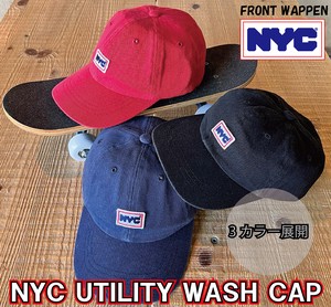 【NYC】ライセンス UTILITY WASH キャップ フリーサイズ