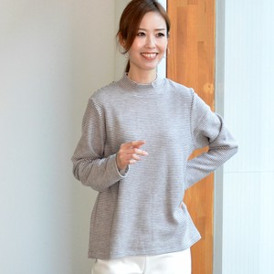 T-shirt High-Neck Border Cut-and-sew Made in Japan