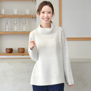 【日本製】ホールガーメントアンゴラ混長袖ニットセーター（D25-65）