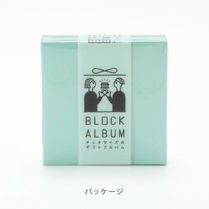 BLOCK ALBUM アルバム チェキ・ましかく写真用サイズ PALE GREEN GHAC-03