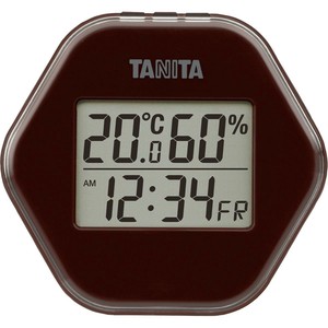 TANITA タニタ デジタル温湿度計 TT-573 ブラウン