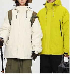 Coat Plain Color Hooded Outerwear Unisex Autumn/Winter