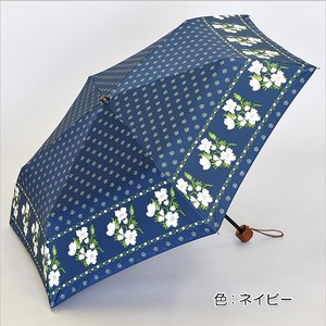 【晴雨兼用傘】50cm簡単開閉ミニ傘　ラ・クルール　ブラックコーティング加工　UVカット　遮光遮熱