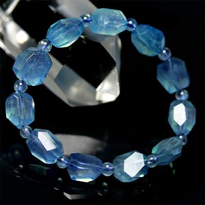 天然海蓝宝石/珊瑚手链 能量石 手链