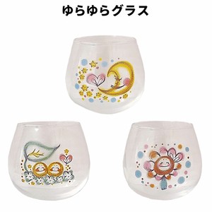 ゆらゆらグラス 月 ハート まるっこさん お花 ワインシーズン 日本製 食器 ガラス 丸底グラス 可愛い
