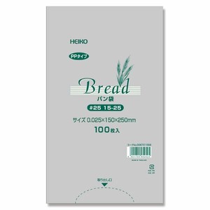 HEIKO（シモジマ） PPパン袋 ＃25 15-25(9号) バラ出荷