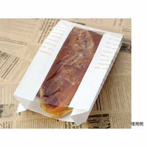 パン・和洋菓子袋 大阪ポリエチレン販売 No.91 フェネット耐油紙袋(レシピ柄)