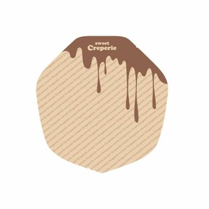 スナック・軽食袋  クレープ包装紙 ラミクレープクラフト 変形 チョコレート