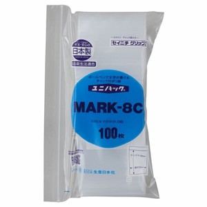 チャック付袋 生産日本社 チャック付ポリエチレン袋 ユニパックMARK-8C(N)