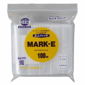 チャック付袋 生産日本社 チャック付ポリエチレン袋 ユニパックMARK-E(N)
