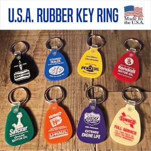【人気のUSAラバー素材】【映え】U.S.A Rubber Key Ring　サドルキーリング