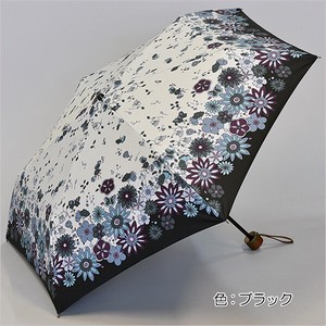 【晴雨兼用傘】50cm簡単開閉ミニ傘　スカンジナビアン　ブラックコーティング加工　UVカット　遮光遮熱