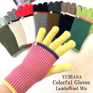 Gloves Color Palette Wool Blend Colorful