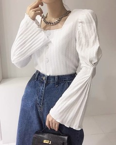 T-shirt Flare Sleeve Tops Cut-and-sew