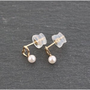金耳针耳环（珍珠/月光石） 3mm 日本制造
