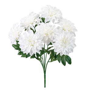 【セール品】【2024年SS新作】MAGIQ グランダリアブッシュ ホワイト　　造花