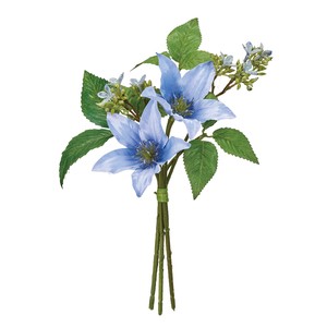 【2024年SS新作】MAGIQ セリーヌクレマチスブーケ ブルー　夏花　涼花　青い花　　造花