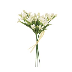【セール品】【2024年SS新作】MAGIQ サリューブバリアブーケ ホワイト 3本入り　　造花