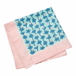 Handkerchief Pink Block Print