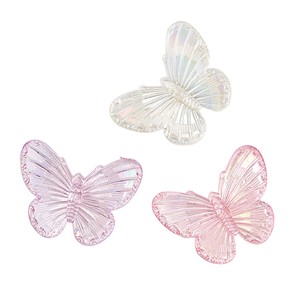 Handicraft Material Butterfly Clear 24-pcs set