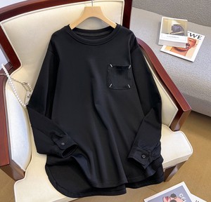 Tシャツ  長袖   無地   ラウンドネック    レディースファッション    80#ZCHA6002