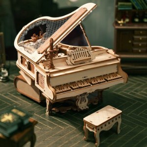 ROKR　木らく　木製立体パズル　マジックピアノ