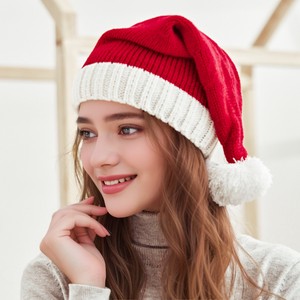 クリスマス ニット帽 帽子 軽量 オシャレ カワイイ シンプル 柔らかい 赤　レッド 春 秋 冬 快
