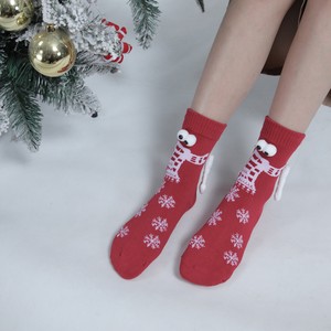 クリスマス ソックス　靴下　雪　可愛い　かわいい　コスプレ赤　レッド　 レディース キッズ ジュニア
