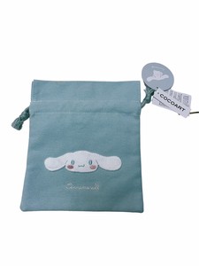 Pouch Drawstring Bag Sanrio Characters Cinnamoroll Patch