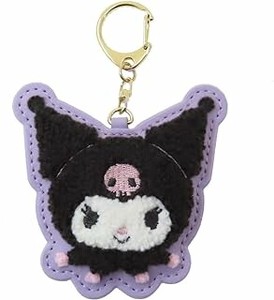 Pouch Key Chain Sanrio Characters KUROMI Patch