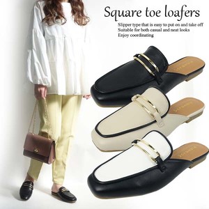 Pumps Slipper Square-toe Slip-On Shoes Loafer