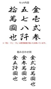 エンドレススタンプ 慶弔袋金額表示用スタンプ のし美字印 EN-NS01
