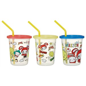 ストロー付きタンブラー 320ml 3個セット まいぜんシスターズ 23年 スケーター SIH3ST