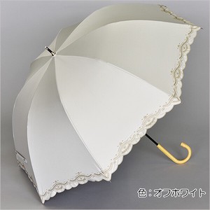 【晴雨兼用傘】55深張り手開き　ボルダーワッペン刺繍　ブラックコーティング加工　UVカット　遮光遮熱