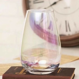パールカラーガラスの花瓶