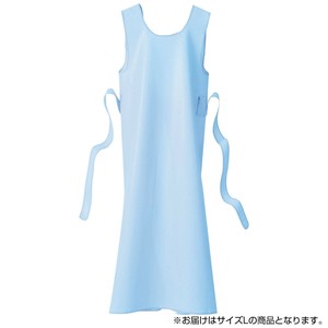 フットマーク　入浴介護用エプロン　L　ブルー　403306