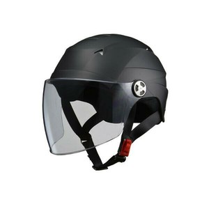 リード工業 SERIO 開閉シールド付きハーフヘルメット マットブラック LL RE-41