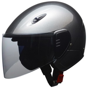 セミジェットヘルメット　LLサイズ(61〜62cm未満)　ガンメタリック　RE-351