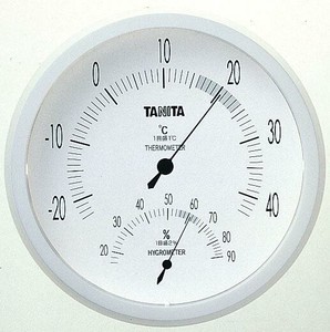 タニタ温湿度計　TT492　ホワイト