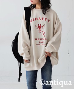 Antiqua Sweatshirt Animal Sweatshirt Tops Ladies' M College Logo Popular Seller NEW