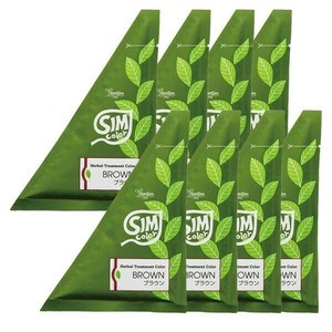 しむら　SimSimシムシム　マダムヘナ　シムカラーEX 25g×8個パック　ブラウン