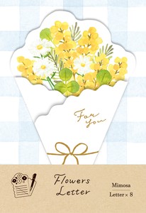 Furukawa Shiko Letter set Sunny spot Bouquet Letter Mimosa