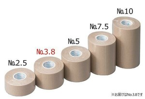 竹虎 ワーデル 粘着性弾力包帯 No.3.8 3.8cm×約5m(伸長) 8巻入 060471